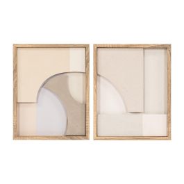 DKD Home Decor Cuadro Scandi Moderno Decoración de Pared Beige Blanco Natural 40x50 cm (2 Unidades) MDF y PS Precio: 63.89000013. SKU: B1BCB4HGHD