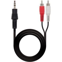 Cable Estéreo Nanocable 10.24.0300/ Jack 3.5 Macho - 2x RCA Macho/ 30cm/ Negro Cable Estéreo Nanocable 10.24.0300/ Jack 3.5 Macho - 2x RCA Macho/ 30cm/ Negro