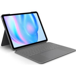 Logitech Combo Touch Teclado Funda Trackpad Retroiluminado para Apple iPad Air 13-inch (M2) QWERTY Inglés UK - Gris Oxford