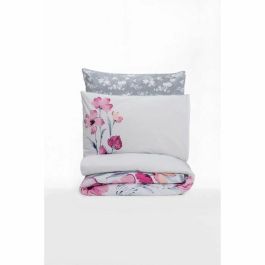 Juego de cama 100% Algodón Gris - Incluye Funda Nórdica 220x240 cm y 2 Fundas Almohada 60x60 cm - ASI8683742885603