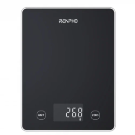 Renpho PEU-R-T001-BK Báscula Nutricional Inteligente con BLE, Cristal Negro, hasta 10kg Precio: 39.79000058. SKU: B1CLZKMSHR