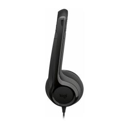 Logitech H390 Auriculares USB-C para PC/Portátil, Micrófono con Supresión de Ruido, Negro, Conexión por Cable