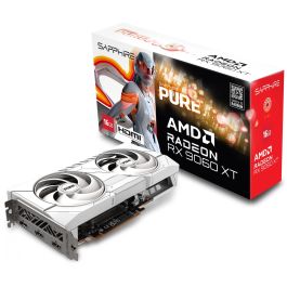 Sapphire RX 9060 XT Pure Radeon OC GDDR6 16GB Tarjeta Gráfica Blanca (3290 MHz, PCIe 5.0, DisplayPort 2.1a, HDMI)