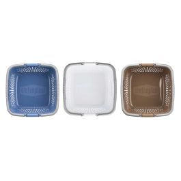 Cesta Plastico Cuadrada Calada 18L Asas Stefanplast 39X21CM (30 Unidades) Cesta Plastico Cuadrada Calada 18L Asas Stefanplast 39X21CM (30 Unidades)