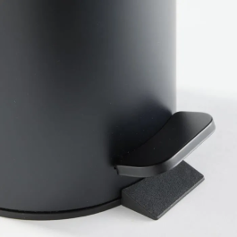 Today UTILITY Papelera de Baño 3 L, Ø 17 x H 25 cm, Polipropileno, Negro Suave