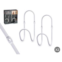 Set 2 Perchas Aro Blanco Giftdecor - Metal 6x15.5x7 cm (6 Unidades) Set 2 Perchas Aro Blanco Giftdecor - Metal 6x15.5x7 cm (6 Unidades)