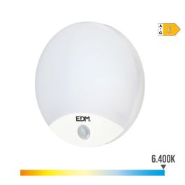 Edm Aplique LED Redondo con Sensor de Movimiento 13W 1850lm 6400K Luz Fría IP44 Ø25x4.9cm Precio: 23.50000048. SKU: S7902642