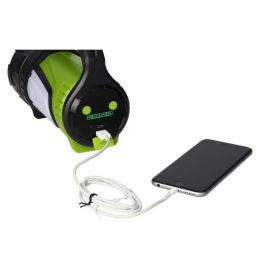 ORNO LT-3 Linterna LED 10W Recargable de 1000 Lúmenes con Power Bank y Luz de Emergencia Batería 4000mAh