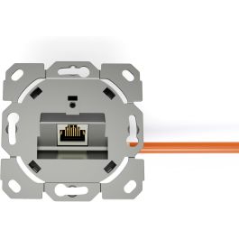 DIGITUS Toma de Red CAT 6A Clase EA Apantallada 1xRJ45 Empotrable Diseño Compatible Blanco