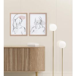Cuadro Scandi DKD Home Decor Natural Negro 2.5 x 43 x 33 cm (4 Unidades) Cuadro Scandi DKD Home Decor Natural Negro 2.5 x 43 x 33 cm (4 Unidades)