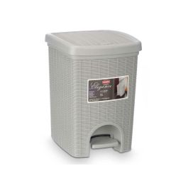 Papelera Stefanplast 30798 Gris claro Plástico 20 L (6 Unidades)