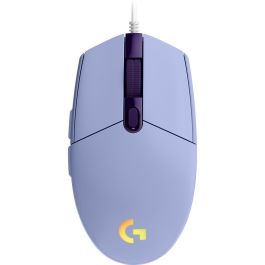 Logitech Ratón Gaming G102 Lightsync Lila - 6 Botones Programables, 8000 PPP, Cable USB