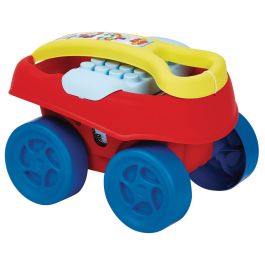 Ecoiffier 7714 Carro de Juguetes Les Maxi, 40 Ladrillos de Construcción con Tableta Base de Juego, para +12 meses