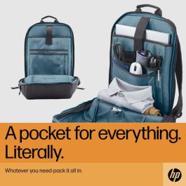 HP Travel 18L Laptop Backpack para portátiles de hasta 15.6 pulgadas, Iron Grey