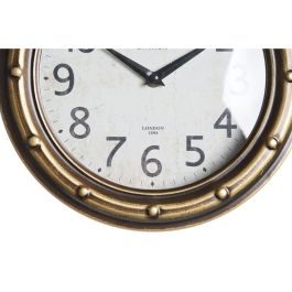 Reloj Pared Vintage DKD Home Decor Dorado Negro 8 x 50 x 28.5 cm (2 Unidades)