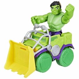 HASBRO Set Camion Demoledor + Figura Hulk Spidey and His Amazing Friends Marvel +3 Años Tamaño Figura 10cm