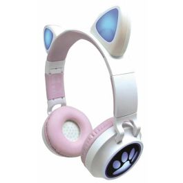 Auriculares bluetooth con orejas de gato y luces. para escuchar música sin cable. 24,40x46x37 cm Precio: 26.68999971. SKU: B18MX8VJ4Y