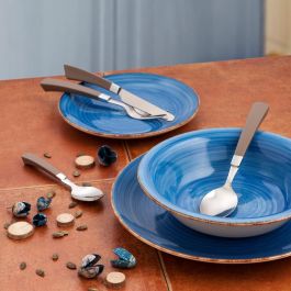 Quid Plato Hondo Cerámica Vita Azul 21,5 cm
