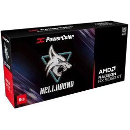 PowerColor RX 9060 XT Hellhound OC AMD Radeon 8GB GDDR6 PCI Express x16 5.0 Triple Fan