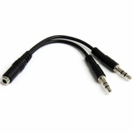 Adaptador Audio Jack Startech MUYHSFMM Negro 0,13 m Adaptador Audio Jack Startech MUYHSFMM Negro 0,13 m