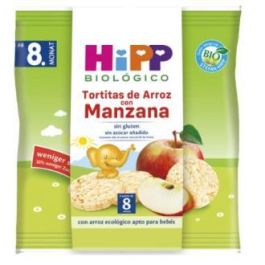 HIPP Tortitas de Arroz con Manzana para Bebés +8 Meses Bio Sin Gluten 30g Precio: 2.9900002. SKU: B1J56VS9VQ