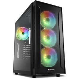 Sharkoon TG6M RGB ATX - Caja Gaming PC, Panel Frontal y Lateral de Cristal Templado, 4 Ventiladores 120mm Iluminación RGB, Negro Precio: 119.79. SKU: B12BZXRQW2