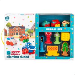 C BABY Alfombra Ciudad para Niños +2 Años con 3 Cochecitos y Accesorios Blanditos 144x99cm Precio: 21.49999995. SKU: B19ESRBJ3B