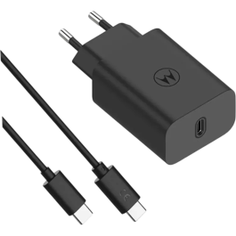 Motorola SJMC302 Cargador Universal de Pared para Dispositivos Móviles, 30W con 1 Puerto USB-C y Cable USB-C a USB-C de 1m, Negro Precio: 23.68999952. SKU: B1EZHPNN9T