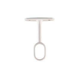 Cintacor Soporte Armario Central Ovalado Blanco para Barra 15x25mm (1 ud) Precio: 3.69000027. SKU: B15ALVBRY9