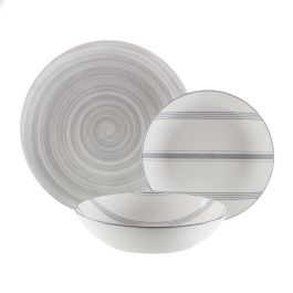 Vajilla 18 Piezas Vortex Gris Versa (2 Unidades) Precio: 99.88999999. SKU: B16S5NFKGX