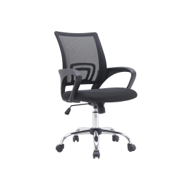 Q-connect Silla de Oficina Siena Malla Base Metálica Premium Color Negro
