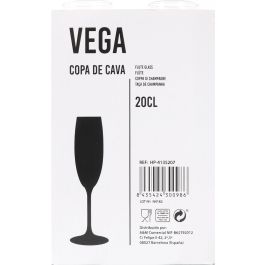Inde Copa Cava Vega - Copa de Champagne para Cava, 20 cl, Cristal, 4.8 cm de Diámetro x 22.6 cm de Alto (24 Unidades)
