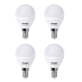 Panasonic-Panalight LDGHV5L45CFE142EPL-ECO Pack de 4 Lámparas LED Esférica Frost E14 4W 4500K 270º