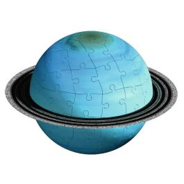 Ravensburger Puzzle 3D Sistema Solar - Juego de 8 Planetas Rompecabezas Redondos para Reconstruir el Sistema Solar, Edad 7-99 años