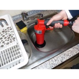 Rothenberger 1500000006 Pistola Desatascadora de Aire Comprimido Sin Químicos para Desagües de Cocina y Baño Roja Rothenberger 1500000006 Pistola Desatascadora de Aire Comprimido Sin Químicos para Desagües de Cocina y Baño Roja