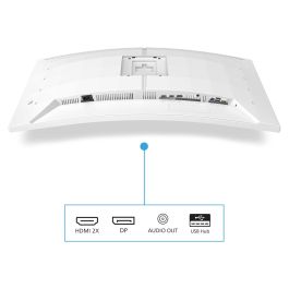 Philips Monitor Curvo 34M2C5501A 34 Pulgadas WQHD 1ms 180Hz VA 2xHDMI DP USB Blanco