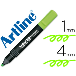 Artline Rotulador Fluorescente EK-660 Verde Punta Biselada Tinta Resistente 1-5 mm Precio: 13.50000025. SKU: B1548SMBRF