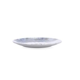Bidasoa Plato Postre Porcelana Polaris Hydrozero, 21 cm, Beige, Apilable, Resistente Rayaduras, Brillo Profesional