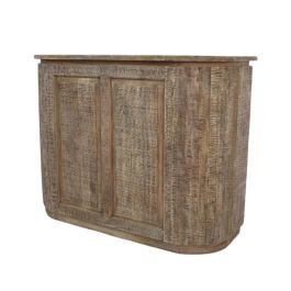 DKD Home Decor Mueble Bar Alpino Marrón de Madera Mango con 2 Cajones y 4 Estanterías 54x146x110 cm Precio: 927.50000046. SKU: B13643R44G