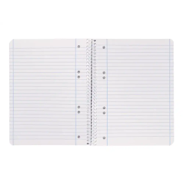 Liderpapel Cuaderno espiral A5 Micro Smart tapa blanda 80 hojas cuadro 5mm doble margen 6 taladros colores