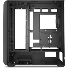 Sharkoon AK2 Midi Tower Negra - Caja PC Gaming/Oficina/Multimedia, 2 Ventiladores 120mm Preinstalados, USB-C, Soporte BTF, Radiadores 360mm