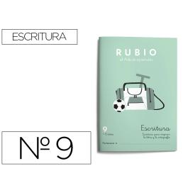 Rubio Cuaderno Caligrafía Nº 9 para Desarrollo de Destrezas Motrices y Lenguaje Escrito Certificado FSC 15x213x155 mm Precio: 11.78999952. SKU: B1KD22PHQ8