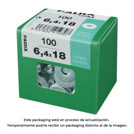 Fadix Arandela Plana Ancha Cinc 6,4x18mm Caja 100 Unidades