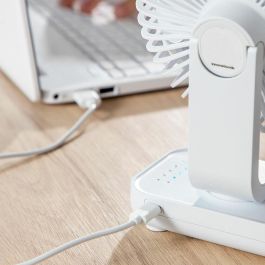 Ventilador de Escritorio Recargable Fanrec InnovaGoods Ø5,4'' 3600 mAh / 13,3 W