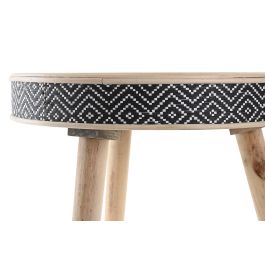 DKD Home Decor Bandeja Decoración Colonial de Madera Colores Natural y Negro 41x50x41 cm
