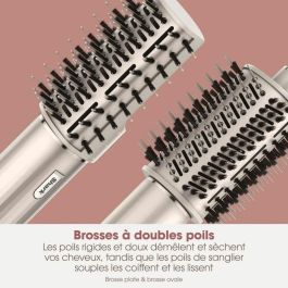Shark HD426SLEU FlexStyle: Secador de Pelo y Moldeador de Cabello 2 en 1, Potencia de 1400W, con 3 Accesorios Incluidos, Color Champán