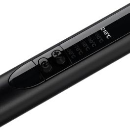 BaByliss C454E Rizador Varita Cónica Cerámica de Cuarzo 25-13mm 6 Temperaturas 160-210°C para Cabello Largo Calentamiento Rápido