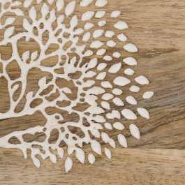 Percha Blanco-Natural Madera de Mango 38 X 5 X 18 cm