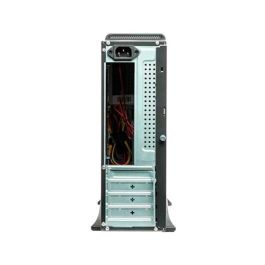 Unykach Caja de Ordenador Micro ATX Slim Negra con Fuente de Alimentación 450W Integrada, 2x USB 2.0, 2x USB 3.0, 1x USB Tipo-C