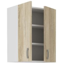 Armario alto SARA - 2 puertas - Decoración roble Sonoma - L60xP31xH71,5 cm - Hecho en Polonia Armario alto SARA - 2 puertas - Decoración roble Sonoma - L60xP31xH71,5 cm - Hecho en Polonia